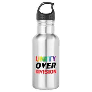 Einheit über Division - Stolz lgbtq lgbt Edelstahlflasche