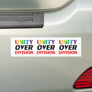 Einheit über Division - Stolz lgbtq lgbt Stoßfä Autoaufkleber