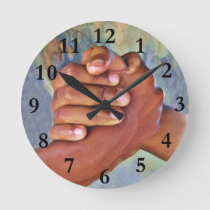 Einheit und Hoffnung_ Runde Wanduhr