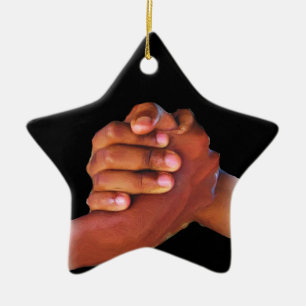 Einheit und Liebe, Hand in Hand_ Keramik Ornament