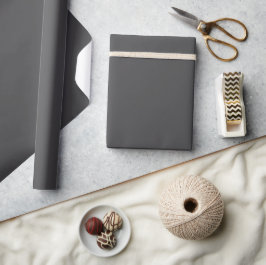 Einheitliche dunkelgraue texturierte Oberfläche Geschenkpapier