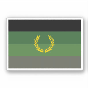 Einheitliche Militärflagge Aufkleber