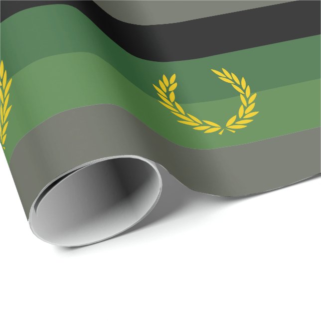 Einheitliche Militärflagge Geschenkpapier (Rolleneckpunkt)