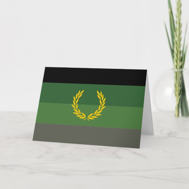 Einheitliche Militärflagge Karte (Vorderseite)
