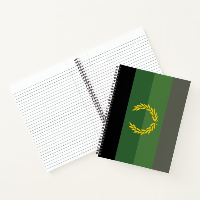 Einheitliche Militärflagge Notizbuch (Innenseite)