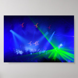 Einheits-Laserlicht Poster