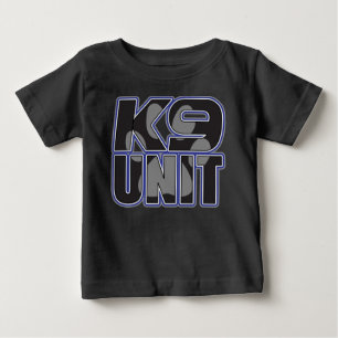 Einheits-Tatzen-Druck der Polizei-K9 Baby T-shirt