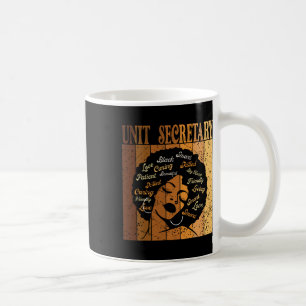 Einheitssekretär Afro Afrikanische Frauen Schwarze Kaffeetasse