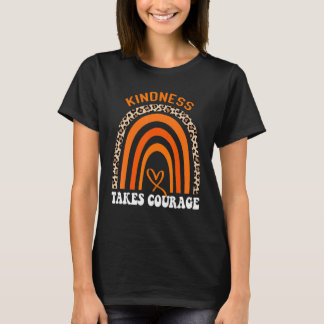 Einheitstag Orange Freundlichkeit braucht Mut T-Shirt
