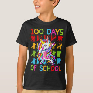 Einhorn 100 Tage der Schule Zurück zur Schule T-Shirt