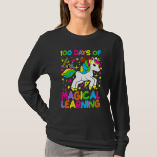Einhorn 100 Tage magisches Lernen 100. Tag T-Shirt