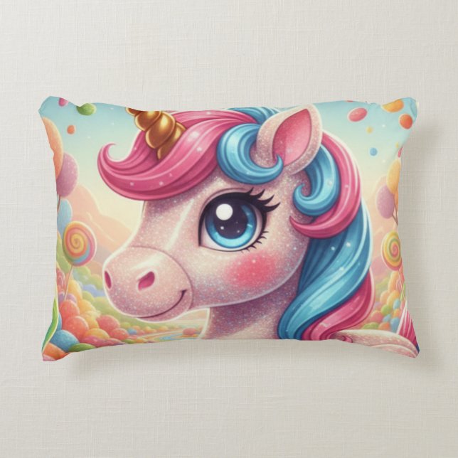Einhorn 4 dekokissen (Vorderseite)