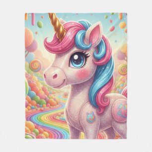 Einhorn 4 fleecedecke