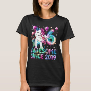 Einhorn, 6 Jahre alt, 6. Geburtstag Girl Unic T-Shirt