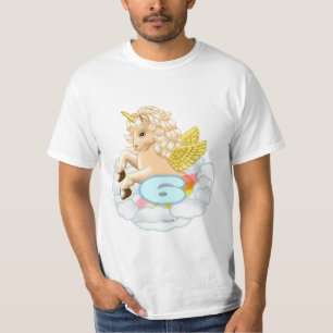 Einhorn 6 Jahre altes Geburtstags-T-Shirt T-Shirt