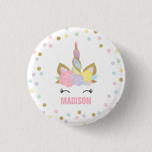 Einhorn-Abzeichen Einhorn-Geschenk Party Pin Pink Button