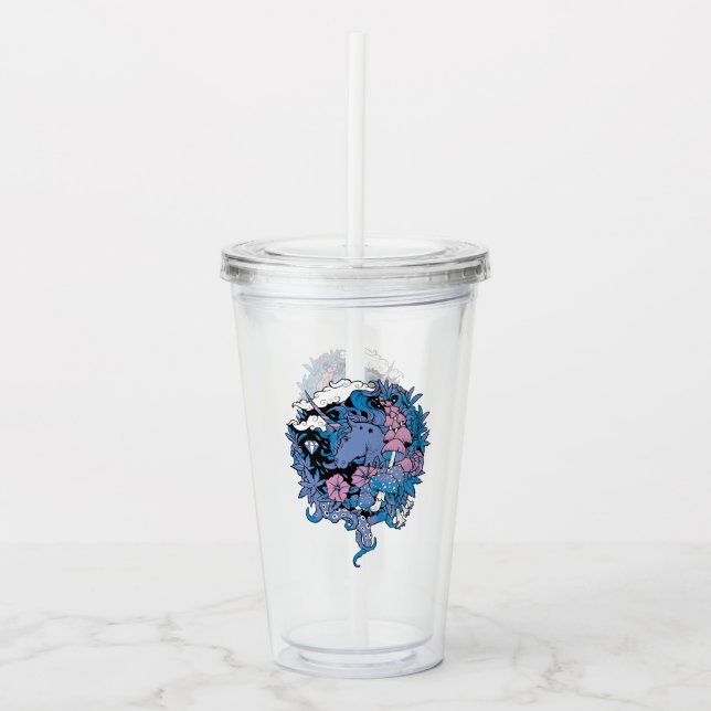 Einhorn Acryltrinkbecher (Vorderseite)