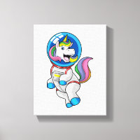 Einhorn als Astronaut im Weltraum