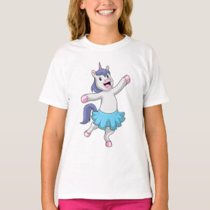 Einhorn als Ballerina im Ballett T-Shirt