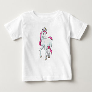 Einhorn als Koch mit Koch Hut Baby T-shirt