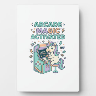 Einhorn-Arcade-Magie Aktiviertes Trendprodukt Graf Fotoplatte