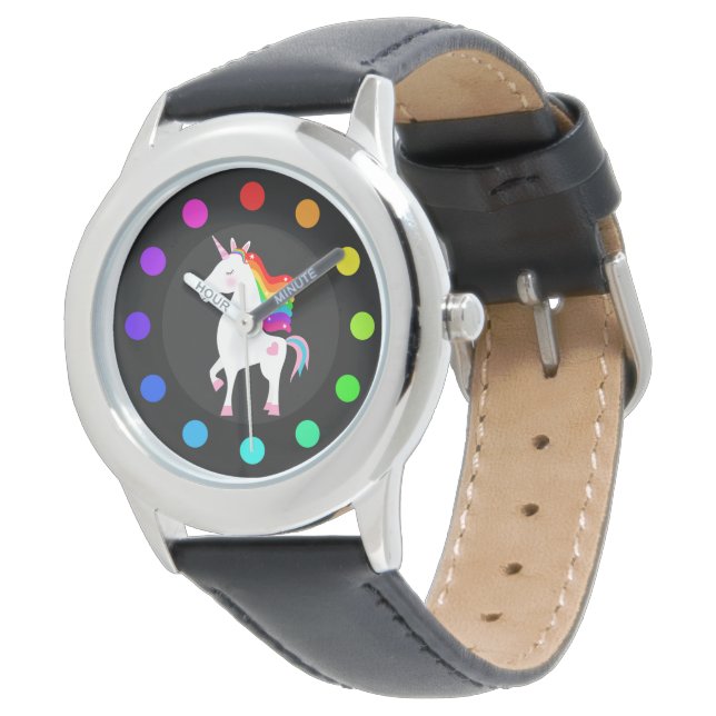 Einhorn Armbanduhr (Schrägansicht)