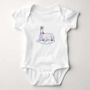 Einhorn auf der Cloud Baby Strampler