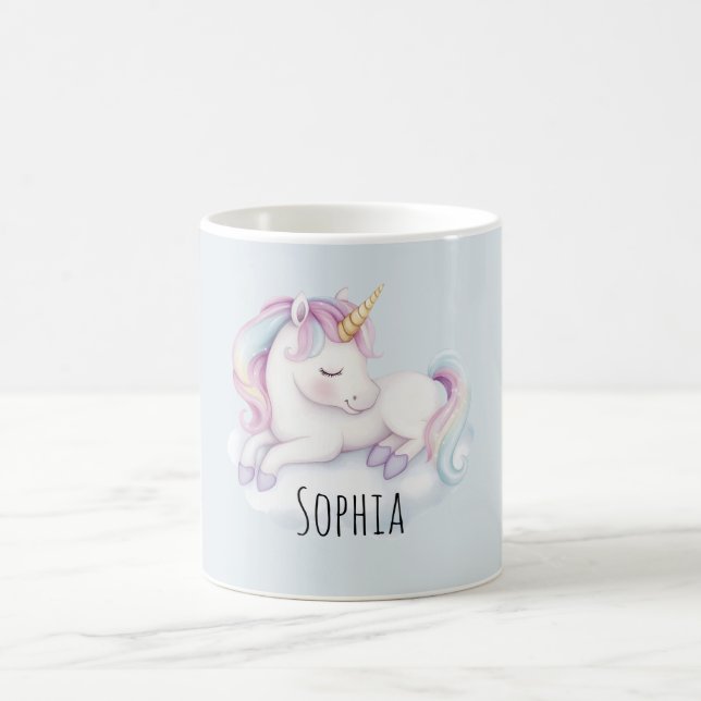 Einhorn auf einer Wolke Kaffeetasse (Mittel)
