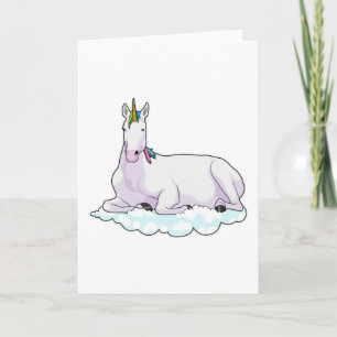 Einhorn auf Wolke Karte