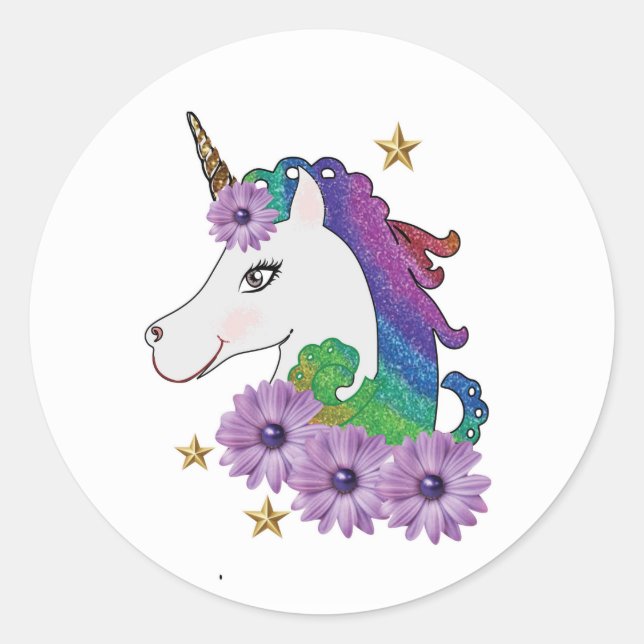 Einhorn Aufkleber (Vorderseite)
