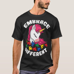 Einhorn-Autismus-Puzzleteile Umarmen Anders T-Shirt