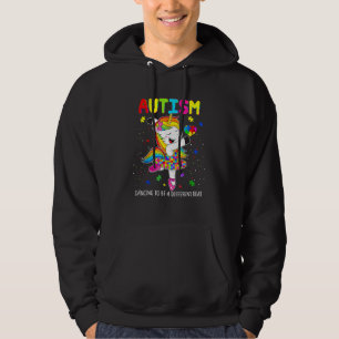 Einhorn-Autismus-Tanz, um einen anderen Rhythmus z Hoodie