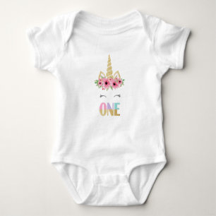 Einhorn-Baby-Ballettröckchen-Bodysuit, 1. Baby Strampler