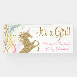Einhorn-Baby-Party-Banner Banner