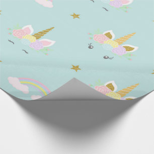Einhorn-Baby-Party-Geschenkverpackungspapier Geschenkpapier