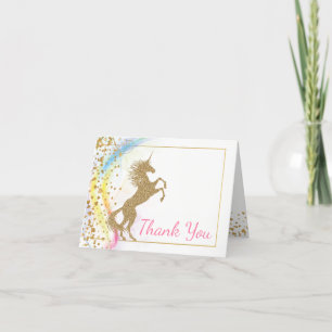 Einhorn-Baby-Shower-Dankeskarten Dankeskarte