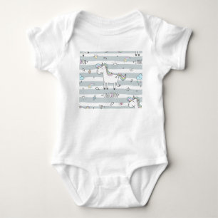 Einhorn Baby Strampler
