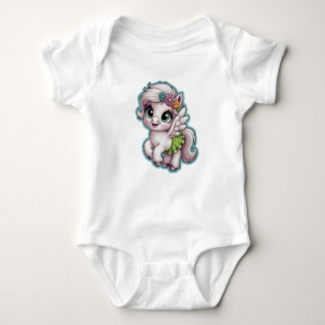 Einhorn-Baby-Strampler Baby Strampler (Vorderseite)