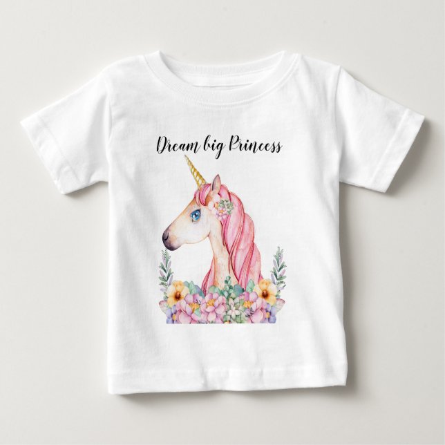 Einhorn Baby T-shirt (Vorderseite)