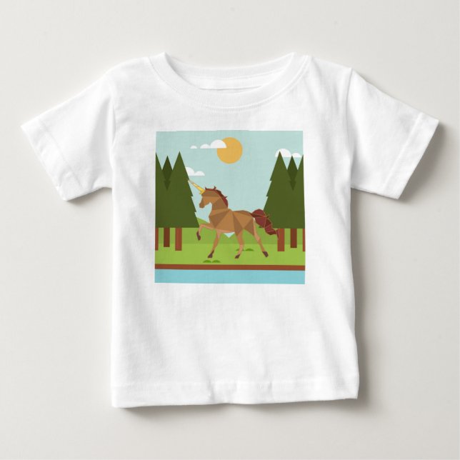 Einhorn Baby T-shirt (Vorderseite)