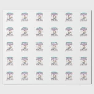 Einhorn Backt Einhorn Trend Produkt Grafik_1 Geschenkpapier