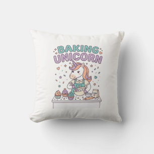 Einhorn Backt Einhorn Trend Produkt Grafik_1 Kissen