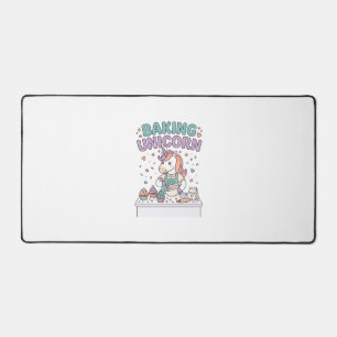 Einhorn Backt Einhorn Trend Produkt Grafik_1 Schreibtischunterlage