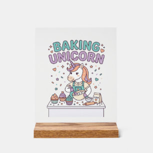 Einhorn Backt Einhorn Trendprodukt Grafik_1 Acrylschild
