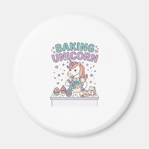 Einhorn Backt Einhorn Trendprodukt Grafik_1 Magnet