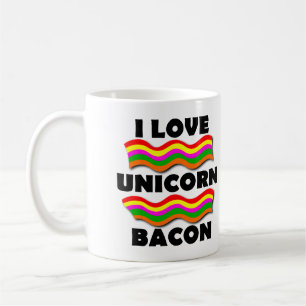 Einhorn Bacon Lustiger Becher oder Reisebecher Tasse