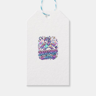 Einhorn Bass Drop Einhorn Geschenk Idee Typografie Geschenkanhänger