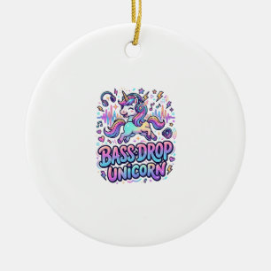 Einhorn Bass Drop Einhorn Geschenk Idee Typografie Keramik Ornament