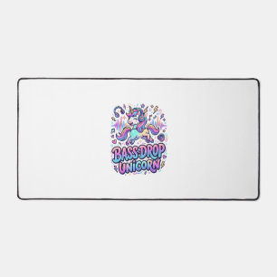 Einhorn Bass Drop Einhorn Geschenk Idee Typografie Schreibtischunterlage