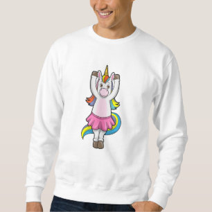 Einhorn beim Ballett-Tanz mit dem Rock Sweatshirt